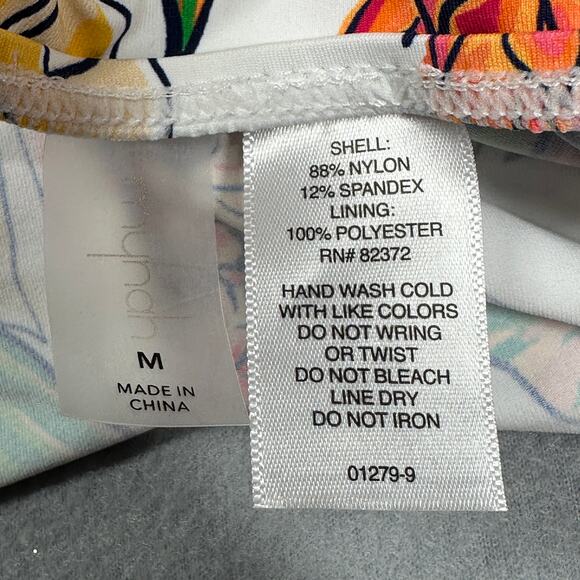 Mynah Tankini Swimsuit Top Womens Medium Tropical Parrots Print Underwire Beach - Picture 5 of 11